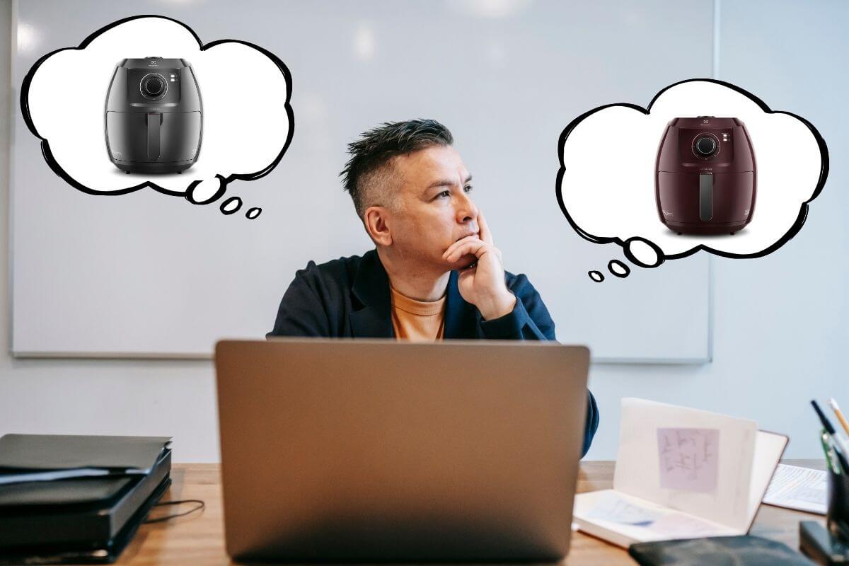 Air fryer Electrolux Rita Lobo Eaf50 5L é boa? Homem em duvida de qual das duas air fryers comprar.
Air fryer Electrolux Rita Lobo Eaf50 5L é boa?