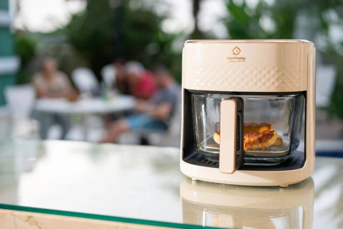 Air fryer com cesto de Vidro