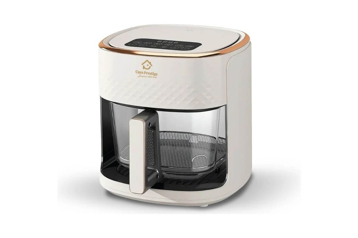Air fryer com cesto de vidro é boa?