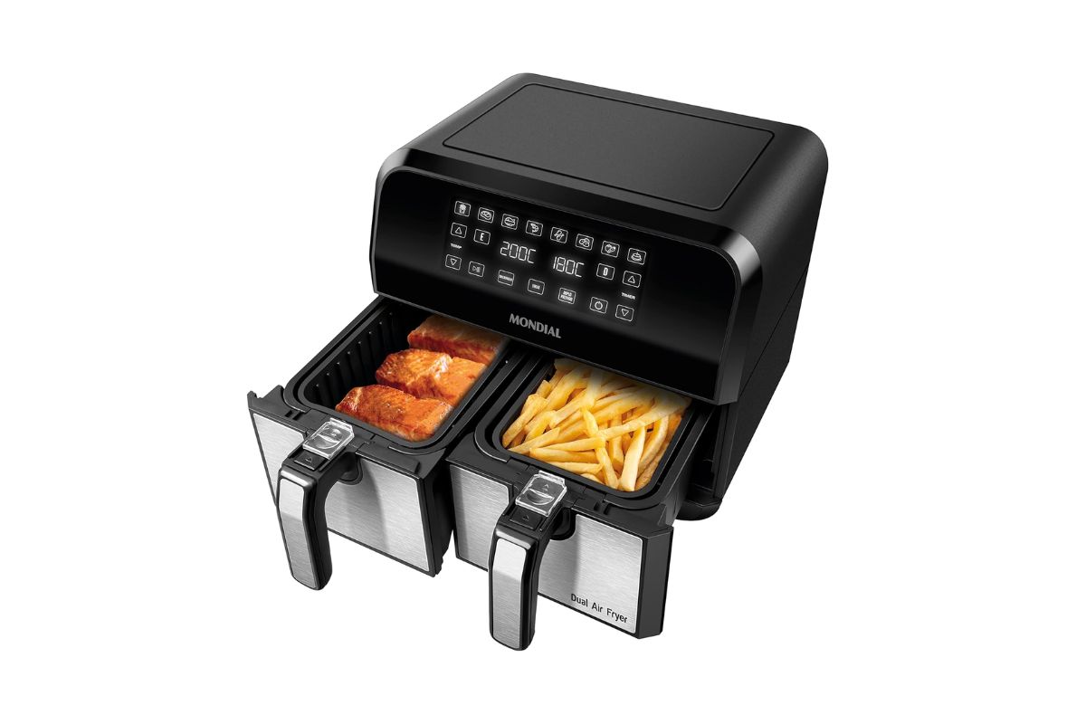 fritadeira com dois cestos